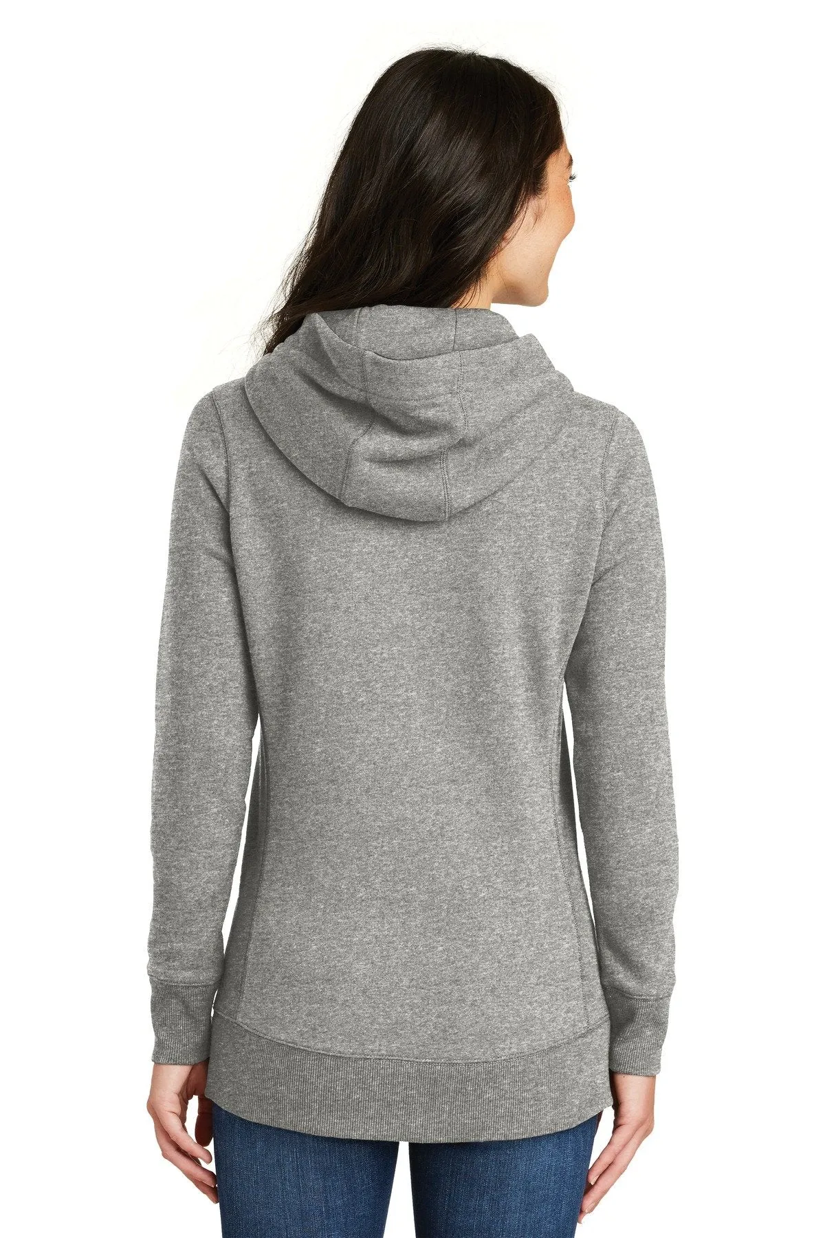 New Era Ladies French Terry Pullover Hoodie LNEA500 Light Graphite Twist