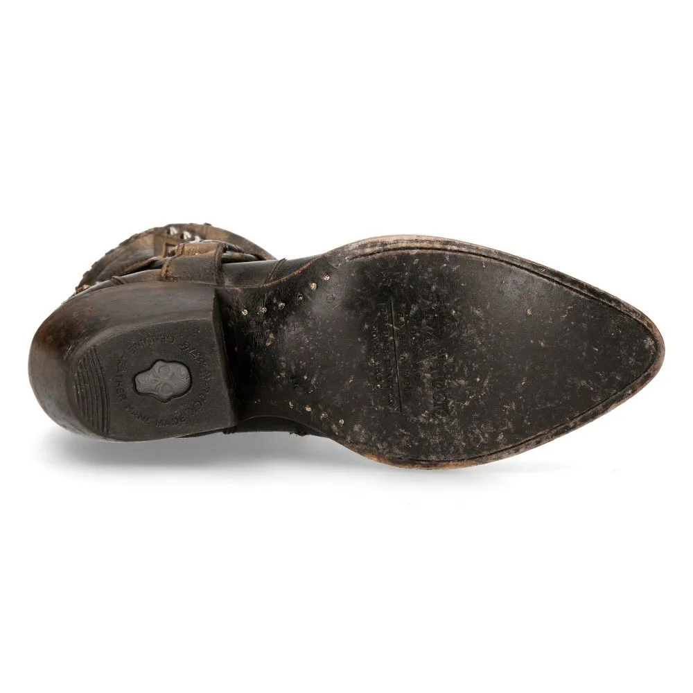 NEW ROCK - WSTM004-S1 - Western Style Pointed Boots