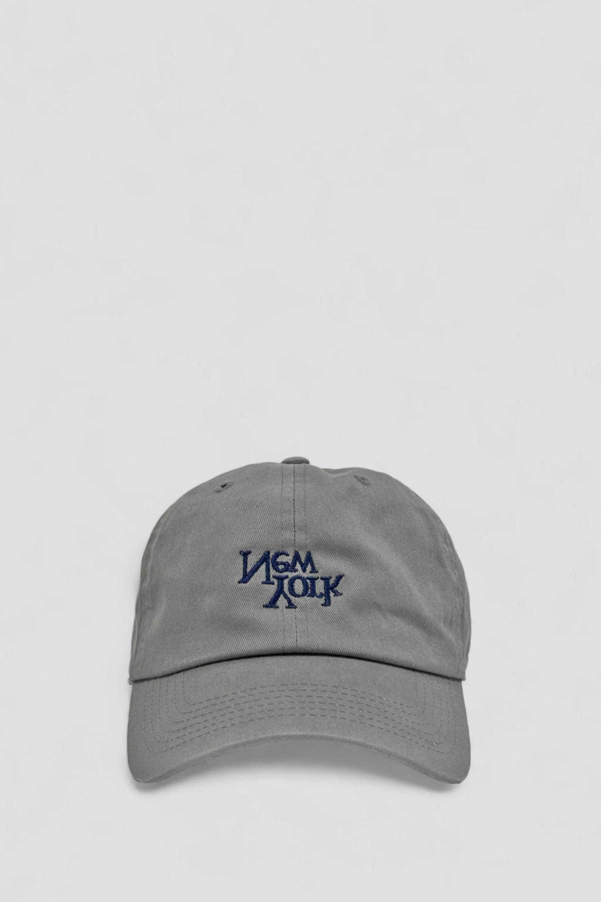 New York V2 Embroidered Hat - Grey/Navy