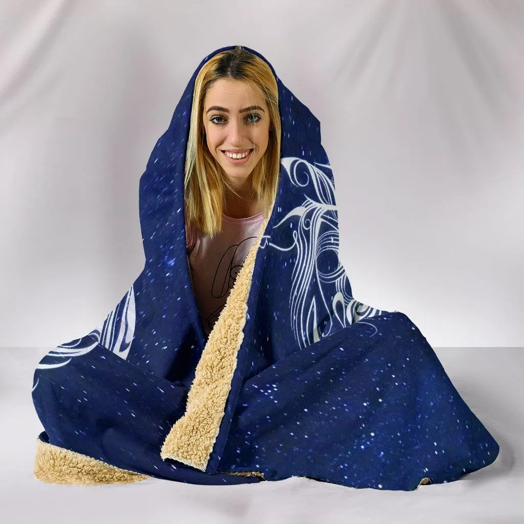 Night Horse II Hooded Blanket