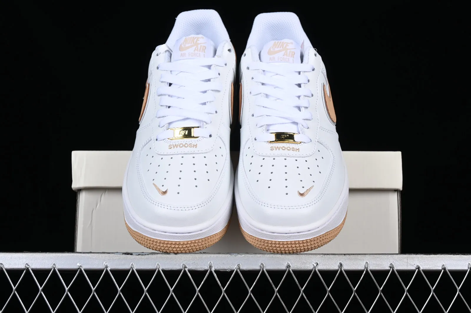Nike Air Force 1 07 Low Swoosh White Khaki CV5696-967