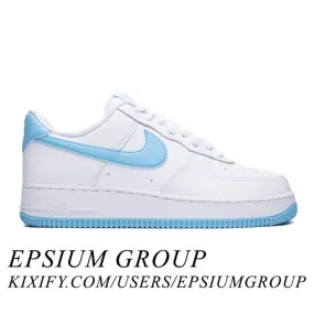 Nike air force 1 '07 (white aquarius blue/ white/ white/ aquarius blue) men us 8-13 fq4296-100