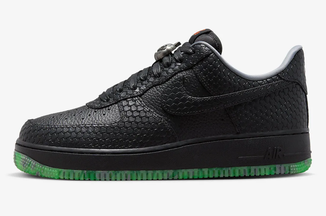 Nike Air Force 1 Low Halloween Black Smoke Grey Green Strike FQ8822-084