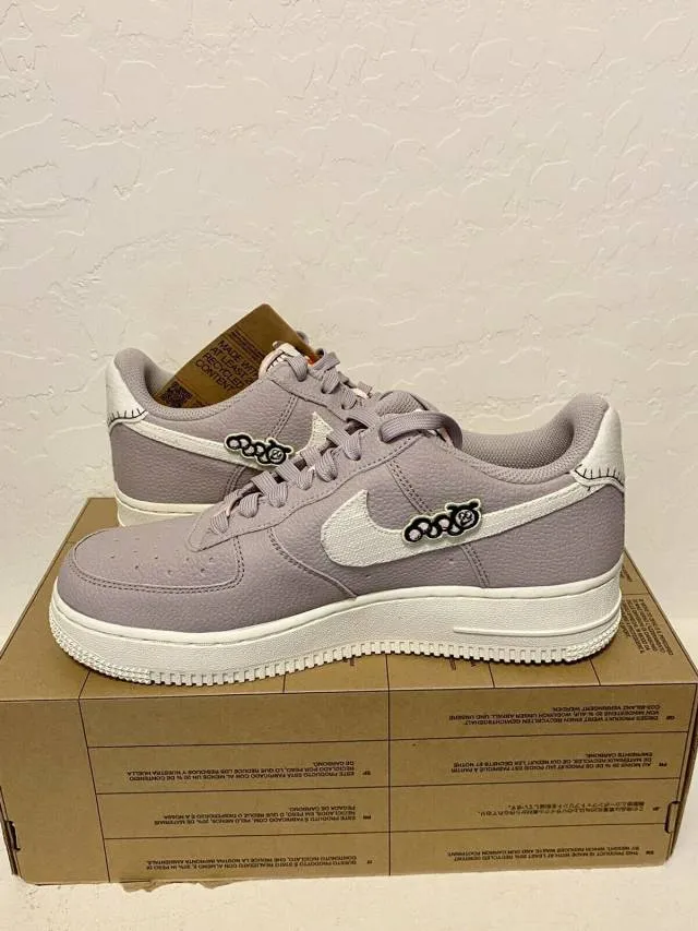 Nike air force 1 low next nature air sprung purple