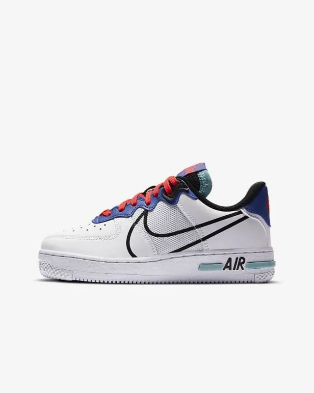 NIKE AIR FORCE 1 REACT GRADE SCHOOL US SIZE 7 Y STYLE # CD69