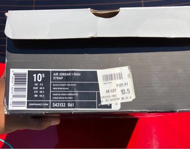 Nike Air Jordan 1 Bred High Strap 2008 Banned.