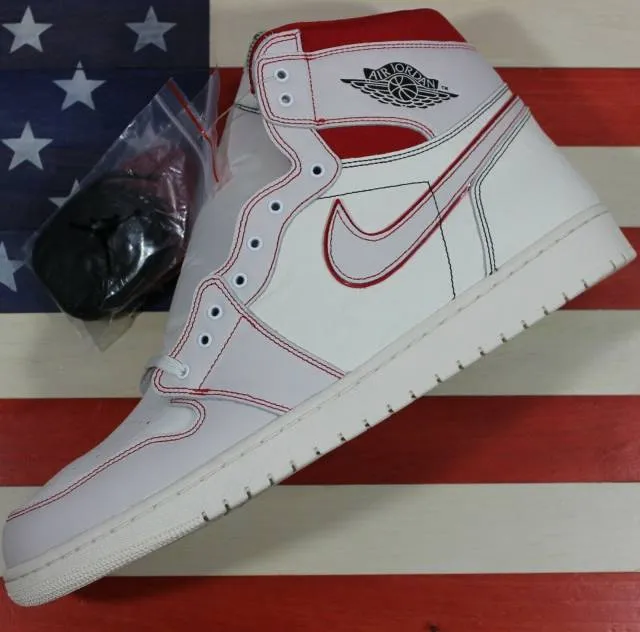 Nike Air Jordan 1 High OG Off-White/Red/Phantom Retro Sh...