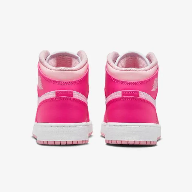 Nike Air Jordan 1 Mid GS (Fierce Pink/ White/ Medium Sof...