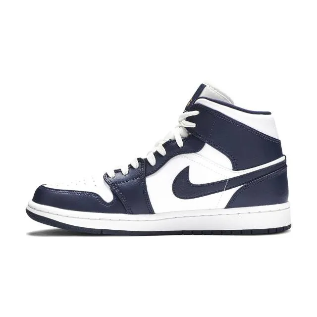 Nike Air Jordan 1 Mid (Obsidian/ Blue/ White/ Obsidian N...