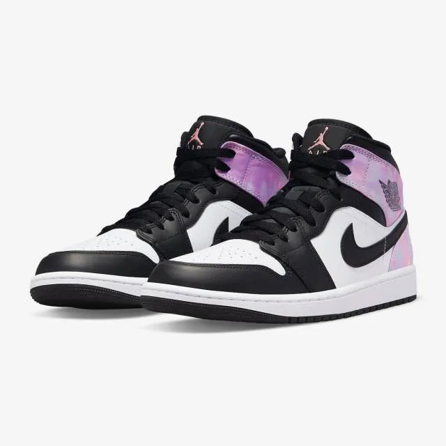 Nike air jordan 1 mid se (zen master/ black/ bleached coral/ white/ amethyst wave) men us 8-13 dm120