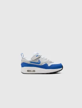 NIKE AIR MAX 1 '86 OG EASY ON  ROYAL BLUE PS   BLUE