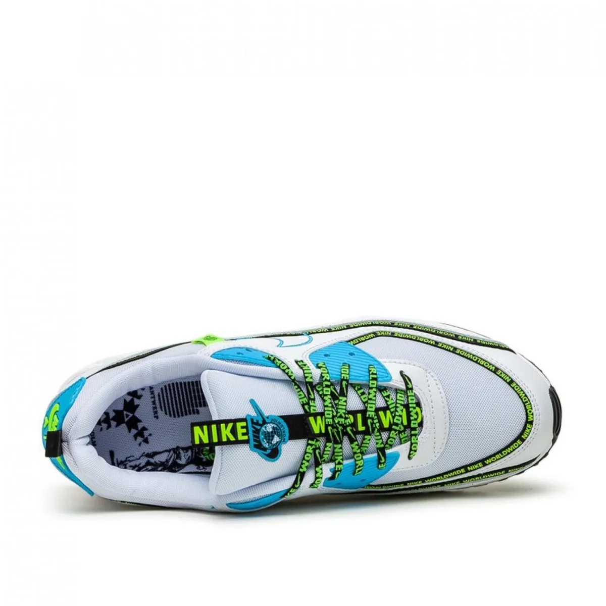 Nike Air Max 90 'Worldwide Pack' (White / Blue / Yellow)