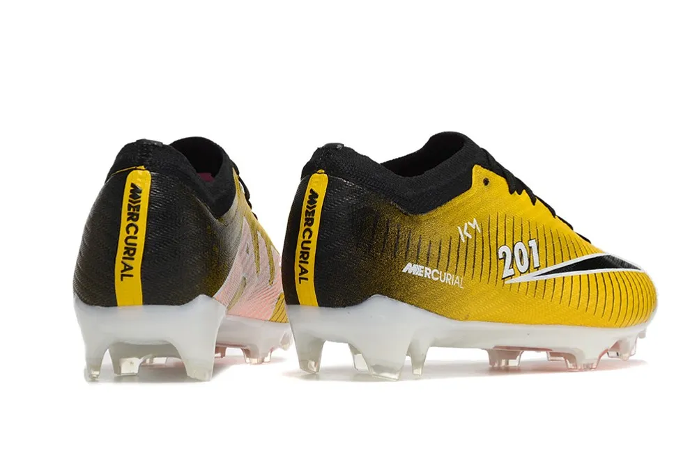 Nike Air Zoom Mercurial Vapor 15 Elite FG KM PSG Mbappe - Gold/Multi-Black/White