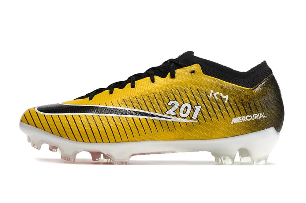 Nike Air Zoom Mercurial Vapor 15 Elite FG KM PSG Mbappe - Gold/Multi-Black/White