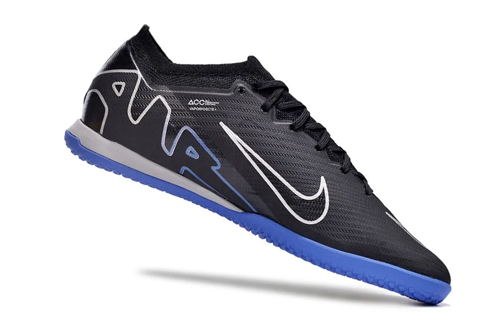 Nike Air Zoom Mercurial Vapor 15 Elite Indoor Shadow Pack - Black/Chrome/Hyper Royal