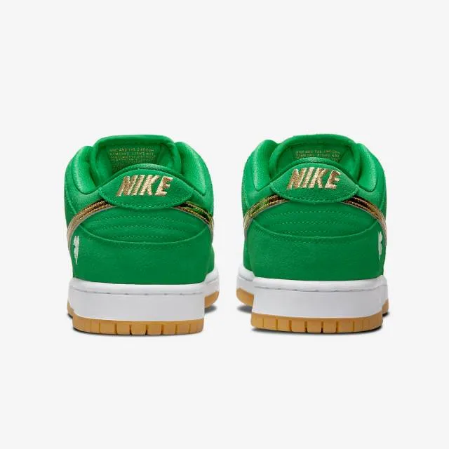 Nike dunk low sb (st. patrick?s day/ green/ gold/ white/ gum