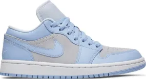 NIKE  JORDAN 1 LOW FOOTBALL GREY ALUMINUM (WOMEN'S)