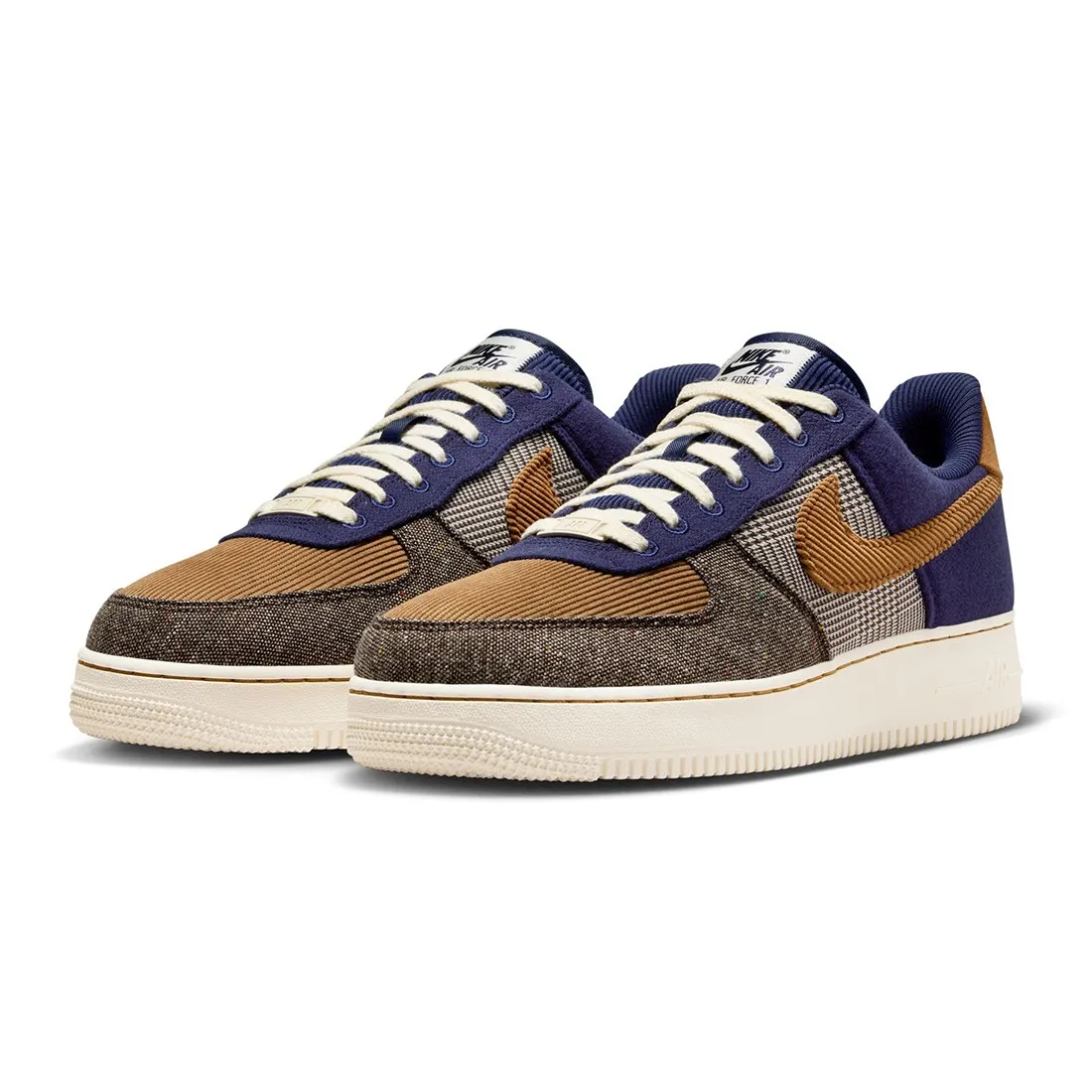 Nike Men Air Force 1 '07 Prm (midnight navy / ale brown-pale ivory)