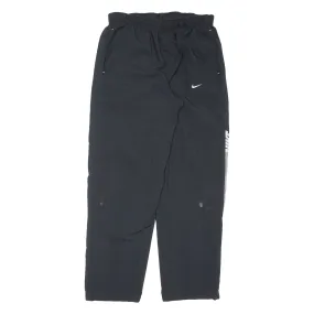 NIKE Mens Track Pants Black Wide-Leg M W30 L30