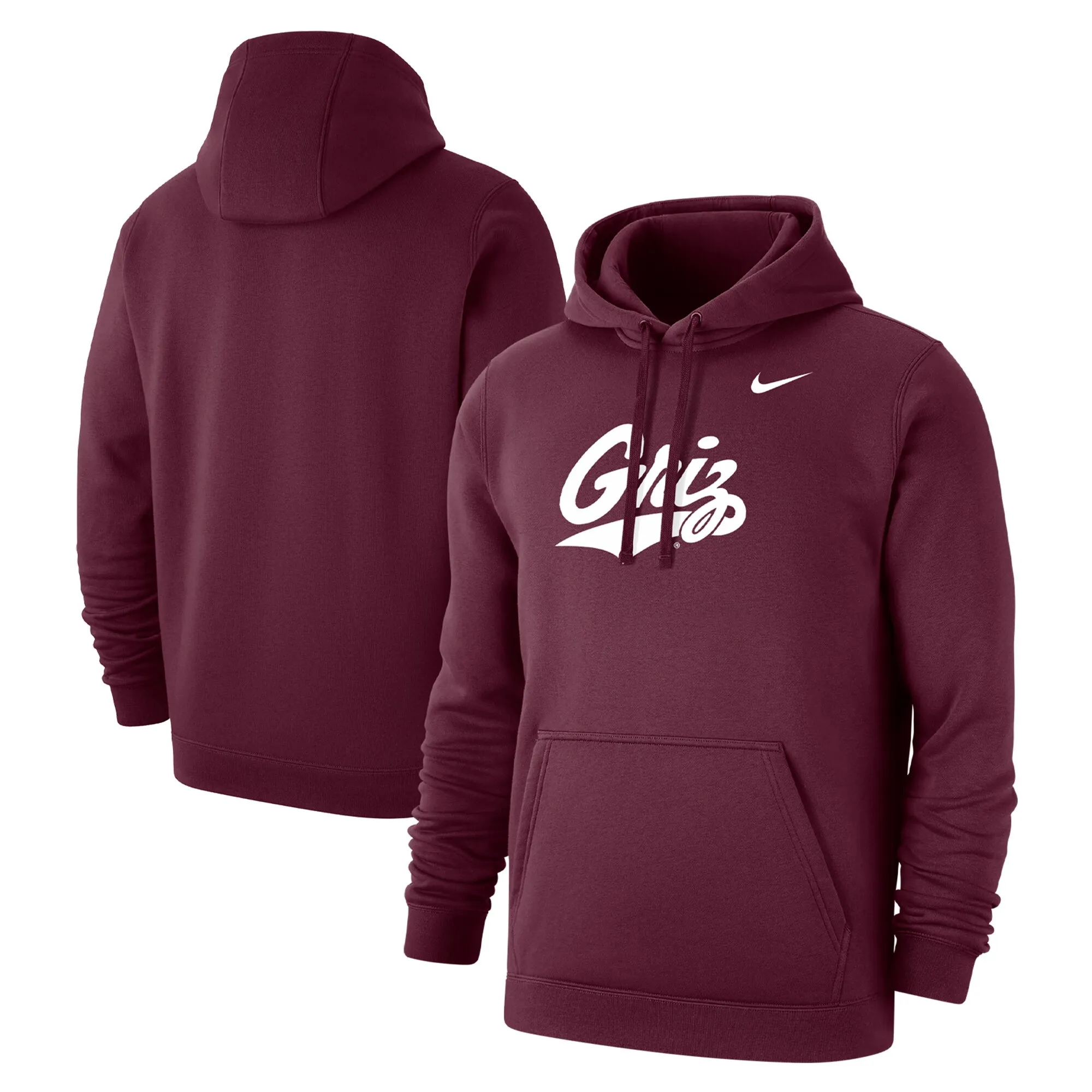 Nike  Montana Grizzlies Maroon Primary Logo Club Pullover Hoodie