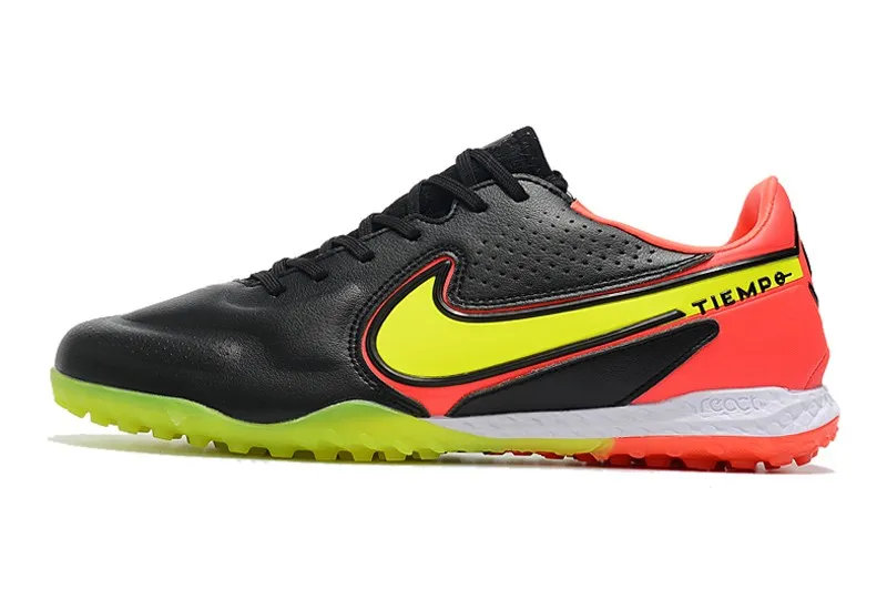 Nike React Tiempo Legend 9 Pro Turf - Black/Red/Yellow