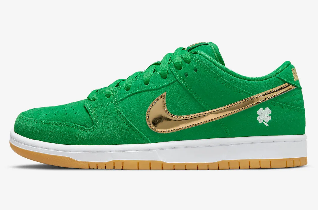 Nike SB Dunk Low Pro St. Patrick's Day Green Gold White BQ6817-303