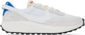 Nike White & Beige Waffle Debut Vintage Sneakers