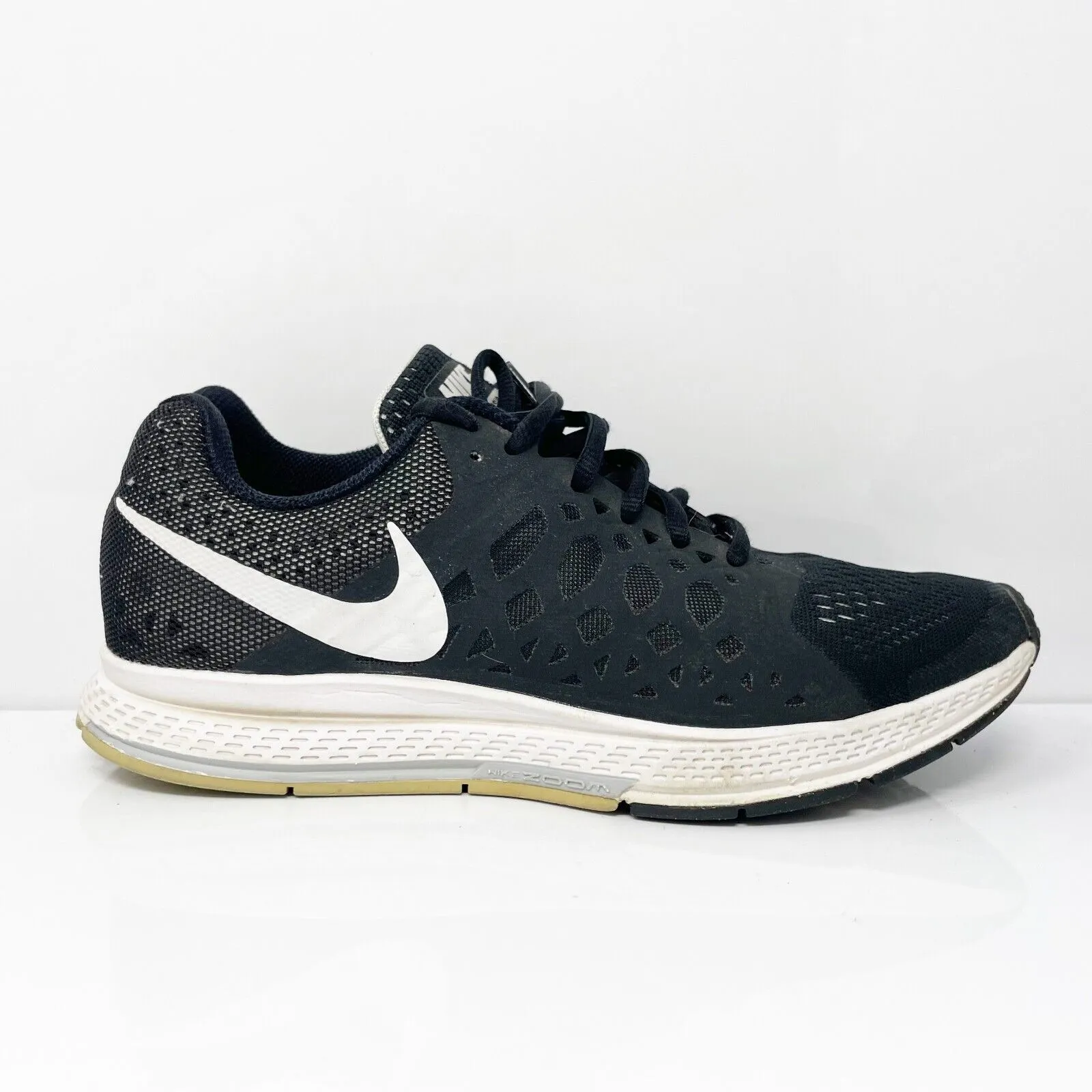 Nike Womens Air Zoom Pegasus 31 654486-010 Black Running Shoes Sneakers Size 8