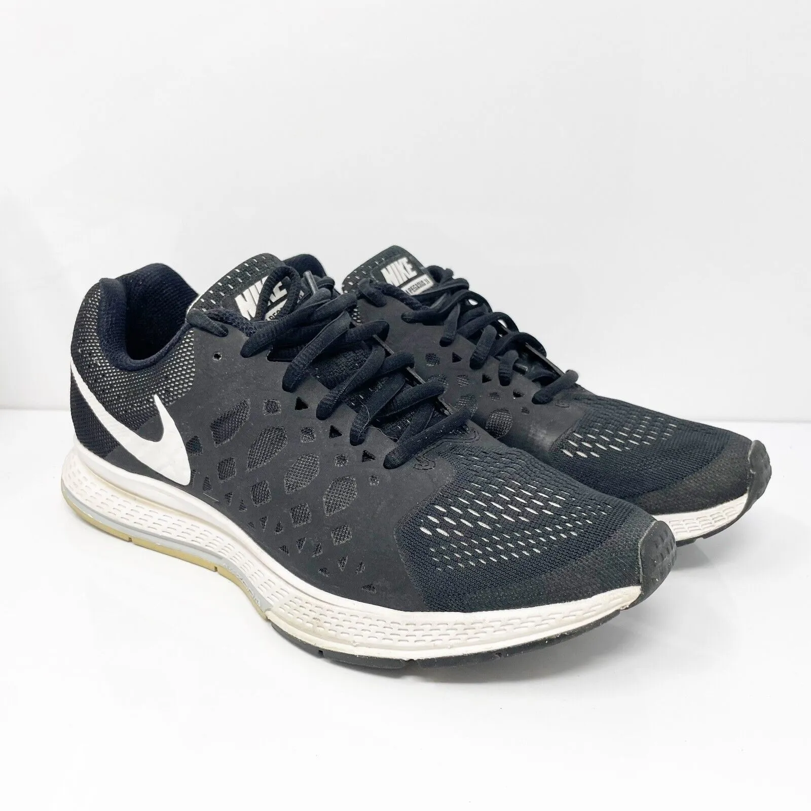 Nike Womens Air Zoom Pegasus 31 654486-010 Black Running Shoes Sneakers Size 8