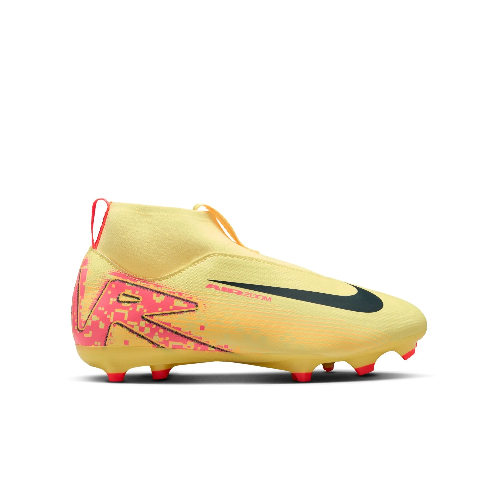 Nike Zoom Mercurial Superfly 10 Academy KM FG/MG Jr (Yellow/Pink)