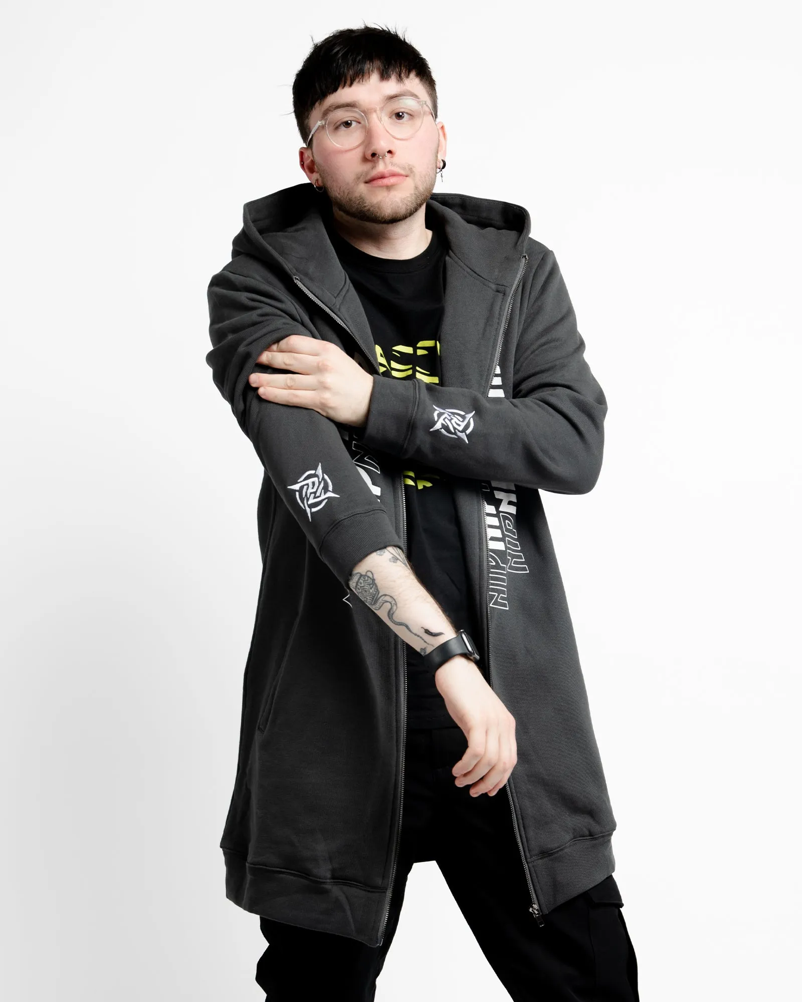 Ninjutsu Collection - Long Hoodie Gray