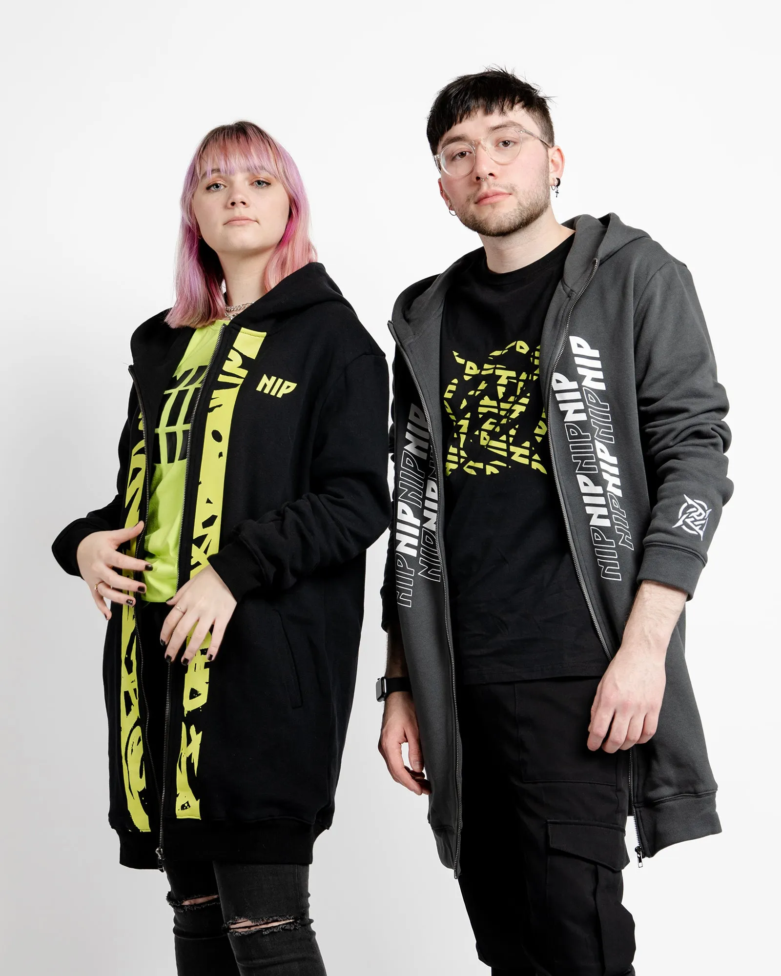 Ninjutsu Collection - Long Hoodie Gray