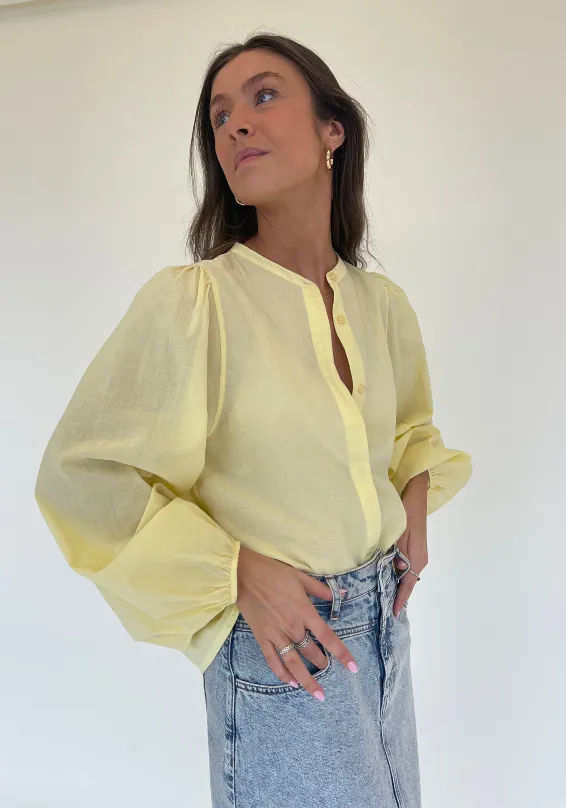 NORA BLOUSE | LEMON