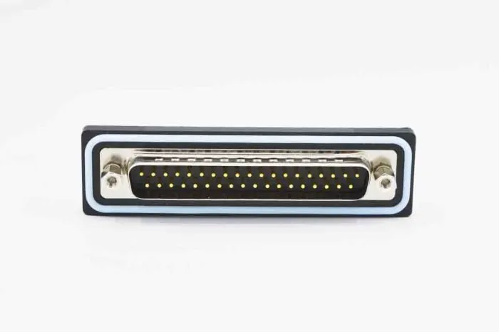 Norcomp CDFR 7 Way PCB D-sub Connector Plug, 2.77mm Pitch, with 4-40 Screw Locks