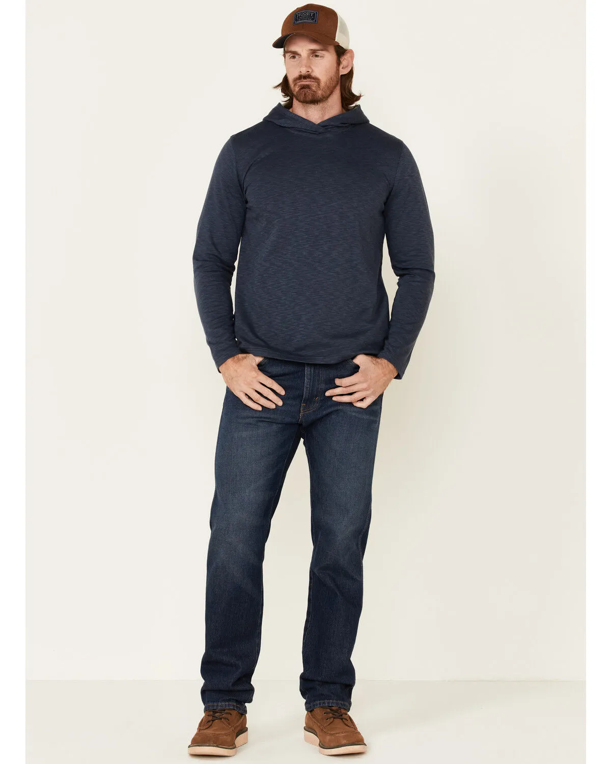 North River Men's Solid Modal Hooded Pullover