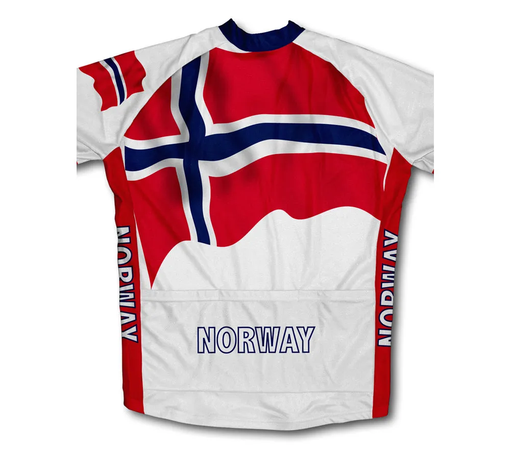 Norway Flag Winter Thermal Cycling Jersey