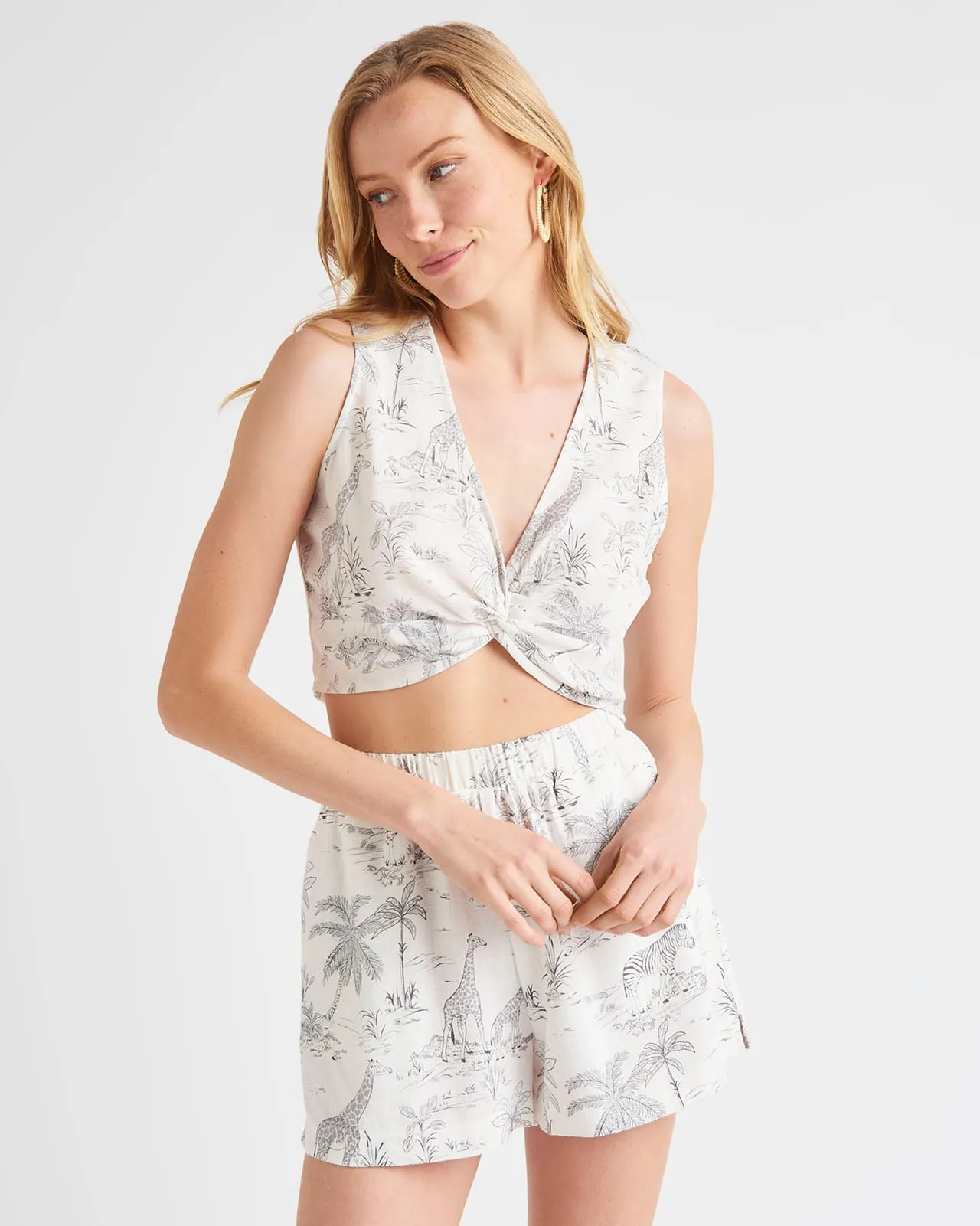 Nyla Twist Crop Tank
