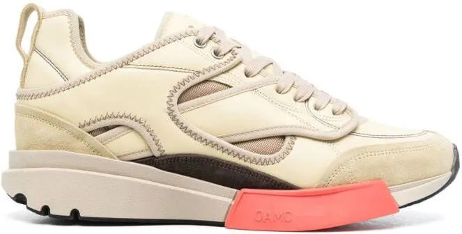 OAMC low-top lace-up sneakers Yellow