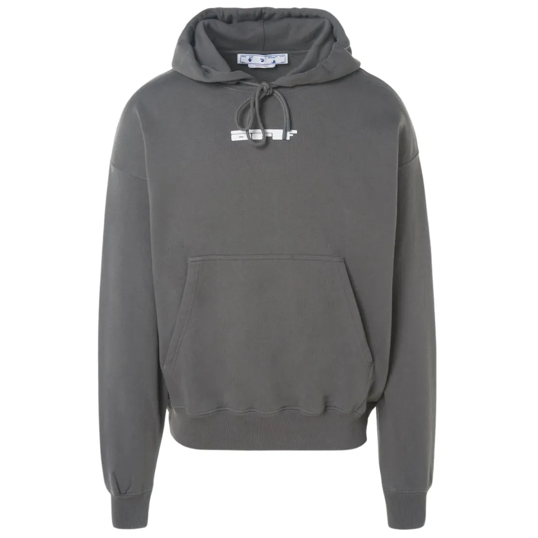 Off White Mens OMBB085S23FLE0030701 Hoodie Grey