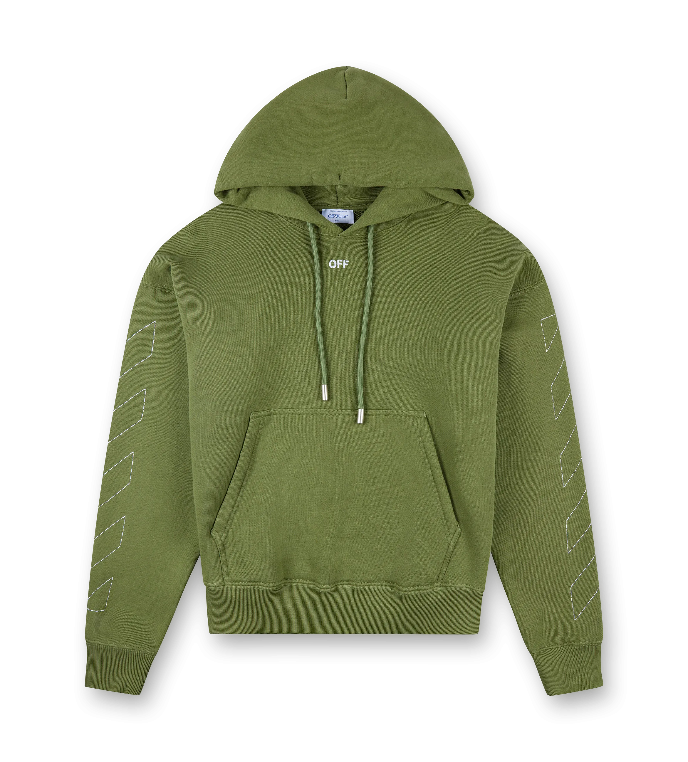 Off-White    Stitch Arr Skate Hoodie Four Leaf