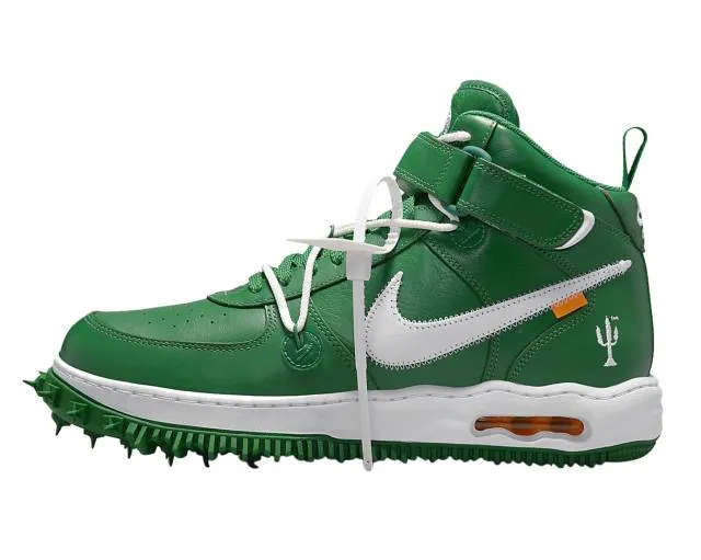 OFF-WHITE X NIKE AIR FORCE 1 MID PINE GREEN