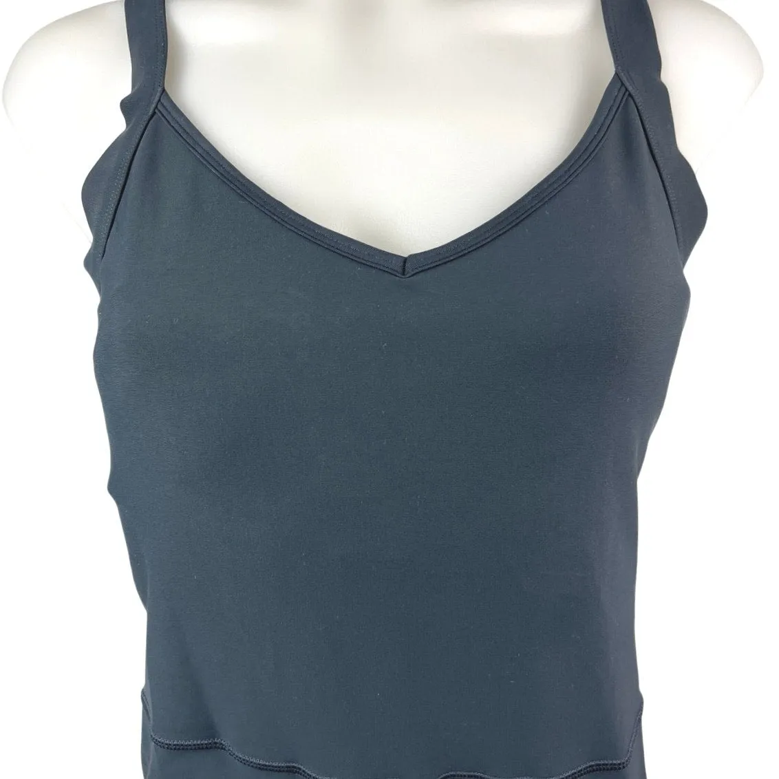 Old Navy Active Powersoft Black V-neck Racerback Bodysuit Jumpsuit Romper Size L