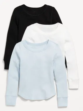 Old Navy Long-Sleeve Thermal-Knit T-Shirt 3-Pack for Girls