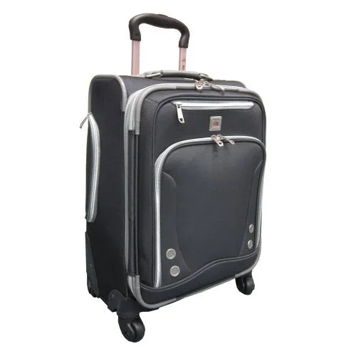 Olympia Luggage Skyhawk 22 Inch Expandable Airline Carry-On,Black,One Size