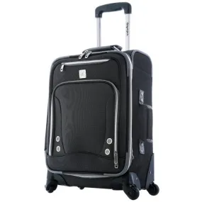 Olympia Luggage Skyhawk 22 Inch Expandable Airline Carry-On,Black,One Size