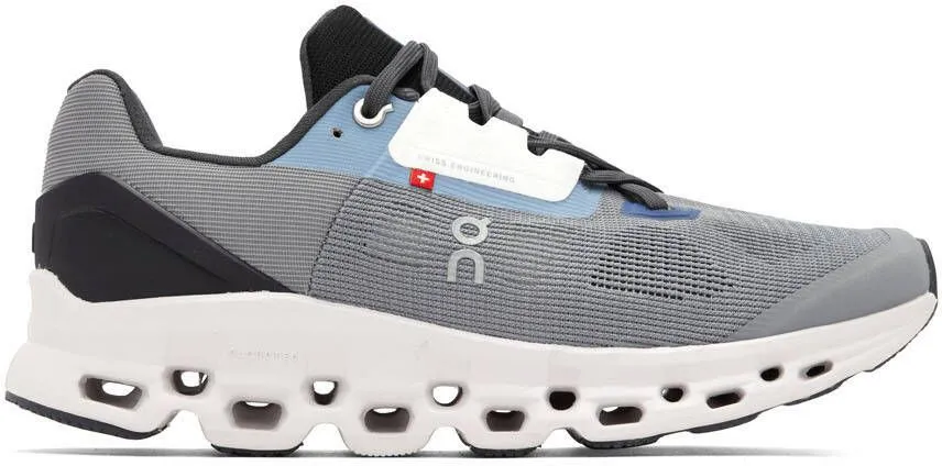 On Gray & Blue Cloudstratus Sneakers