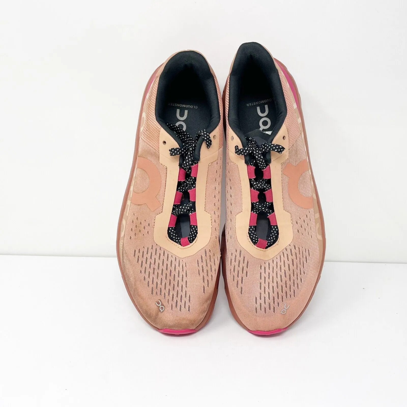 On Womens Cloudmonster Pink Running Shoes Sneakers Size 10.5