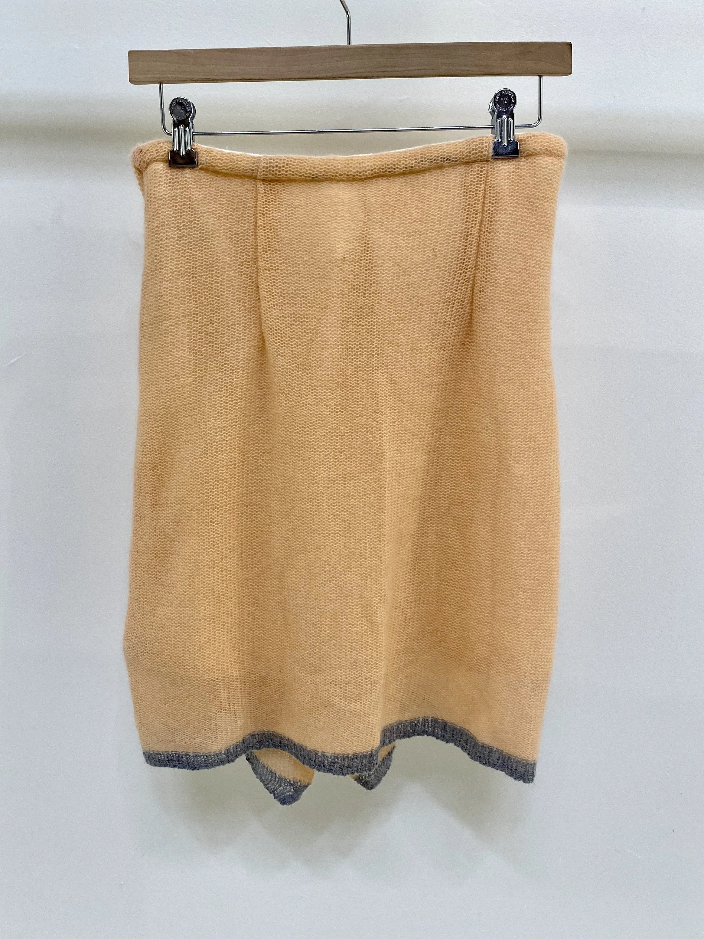 ORANGE CASHMERE SKIRT