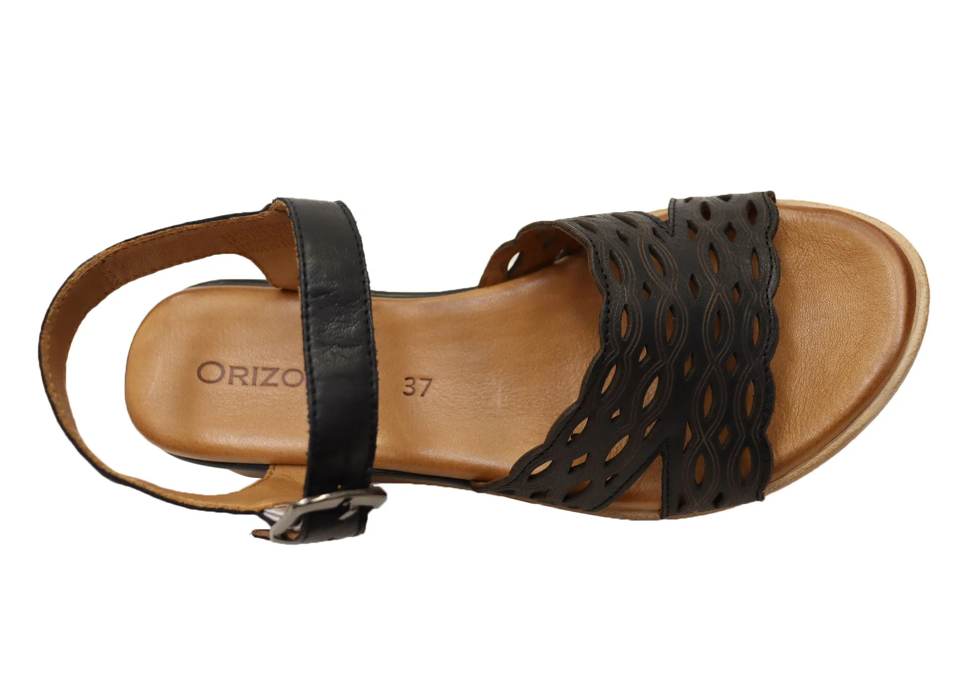 Orizonte Malinar Womens Comfortable European Leather Wedge Sandals