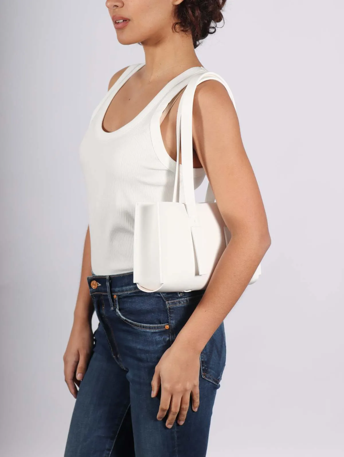 Orizzontale Shoulder Bag - White